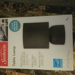 Brand New Sunbeam Table Lamp With Brand New LED Energy Saving Light Bulb